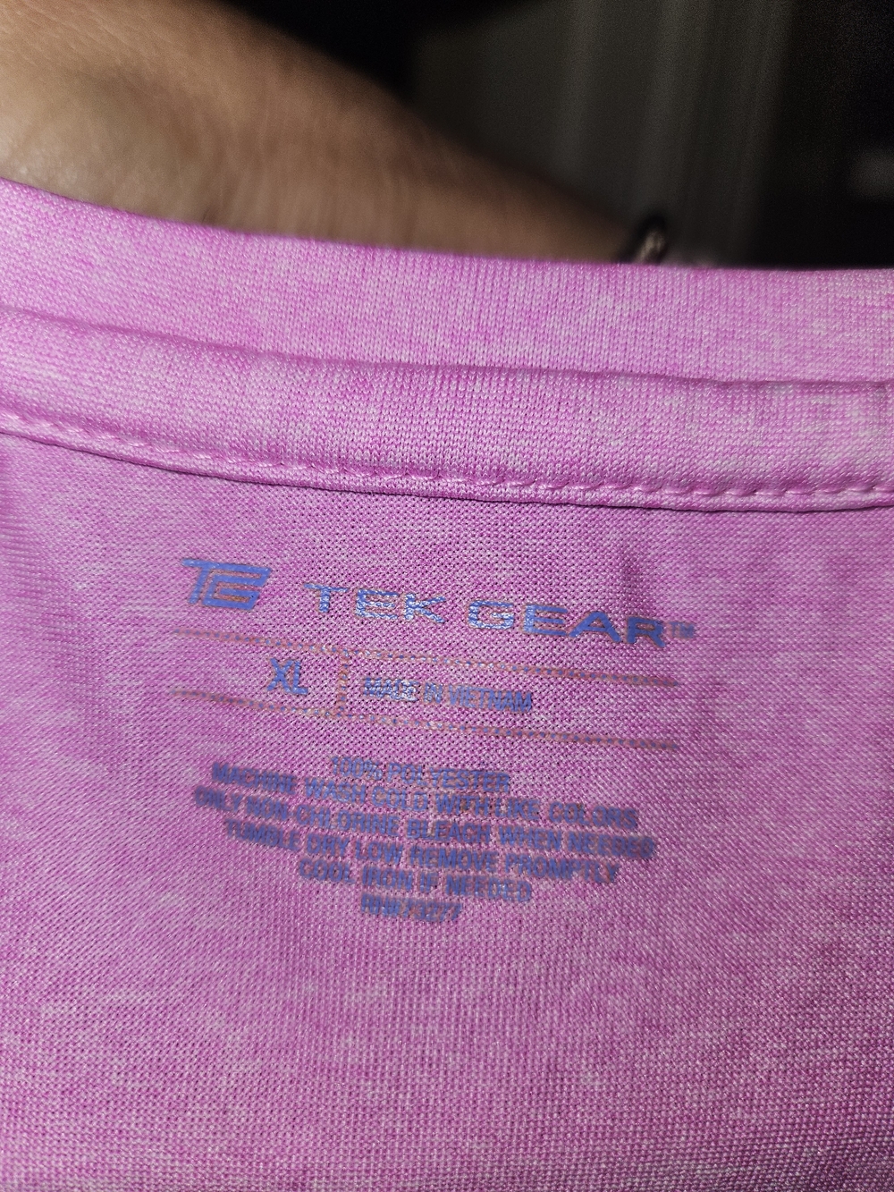 tek gear pink crew neck athletic top